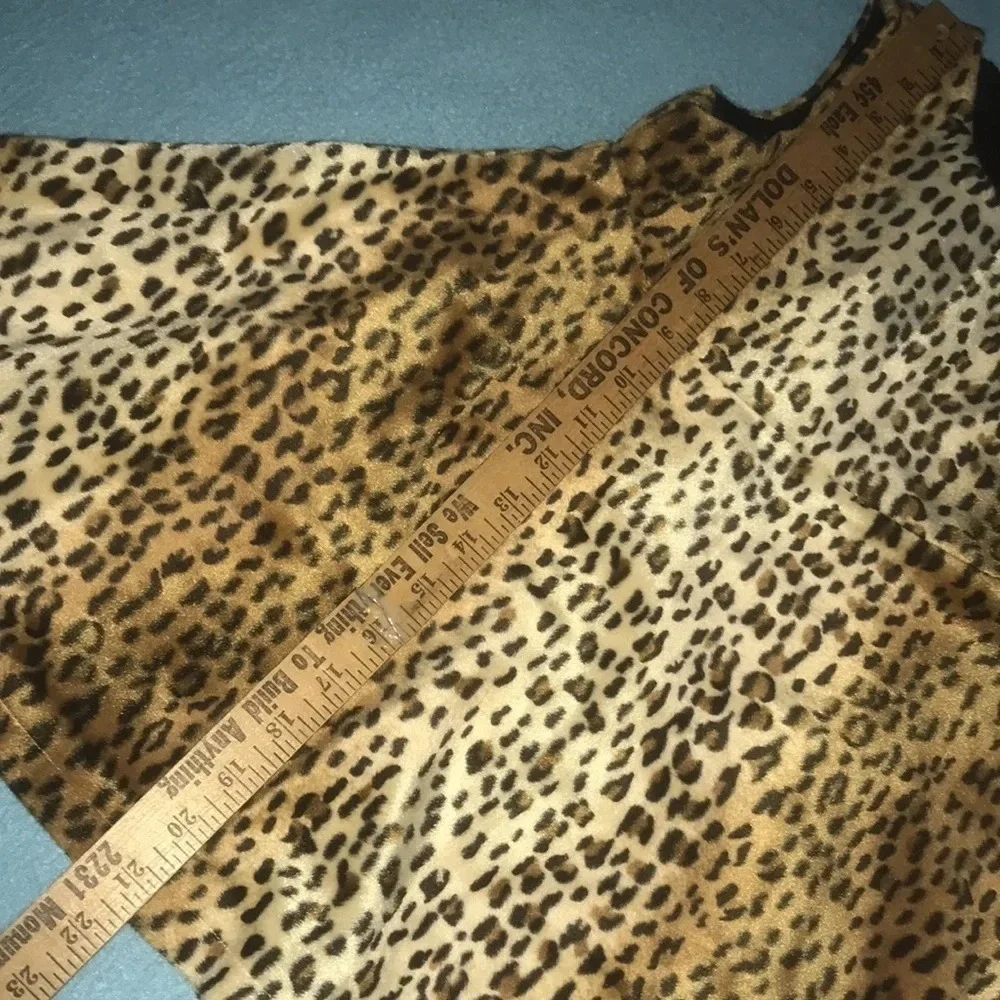 THE CHILDREN’S PLACE tank dress faux furry leopard print vintage NEW size 4T